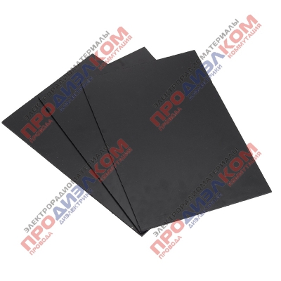 Пластик АБС черный 2 х 200 х 300 мм текстура «песок» Z01