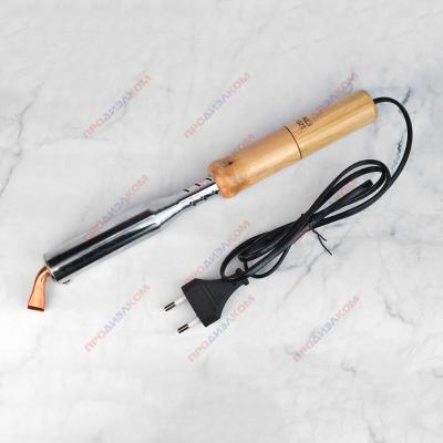 Мощный электрический паяльник с деревянной ручкой  Limites 100 Вт/220В (Китай)