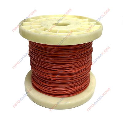 Провод гибкий силиконовый AWG 26 (0,12 мм кв) красный 100 м