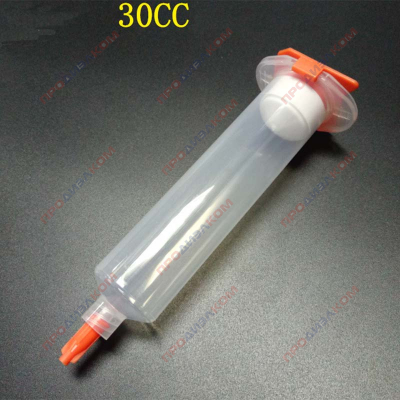 Дозирующий пластмассовый шприц для мгновенного дозирования клея 30мл  ( заглушка + поршень ) 1 шт