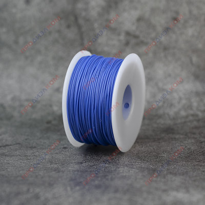 Провод силиконовый 30AWG 0,05 мм кв катушка 100 м (синий)