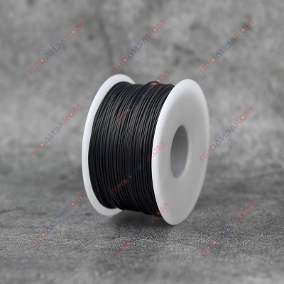 Провод силиконовый 30AWG 0,05 мм катушка 100 м (черный)