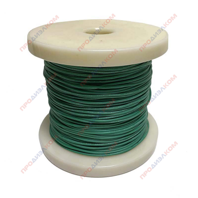 Провод гибкий силиконовый 20AWG 0,5 мм кв  100 м (зеленый)