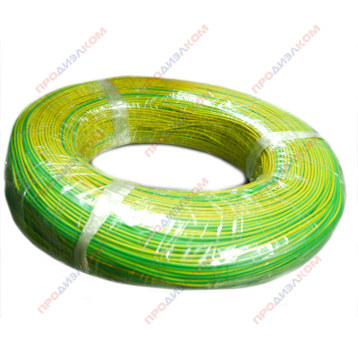 Провод силиконовый 24AWG 0,2 мм кв 305 м ( желто-зеленый)