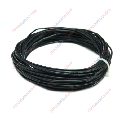 Провод гибкий силиконовый AWG 26 (0,12 мм кв) черный 10 м