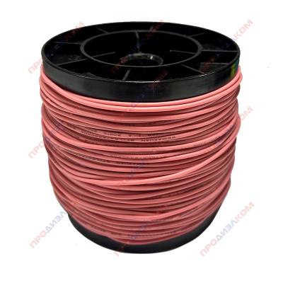 Провод гибкий медный луженый в силиконе AWG 20 (0,5 мм кв) розовый 100 м