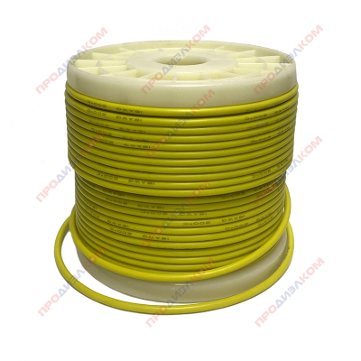 Провод гибкий медный луженый AWG 16 (1,5 мм кв) желтый 50 м