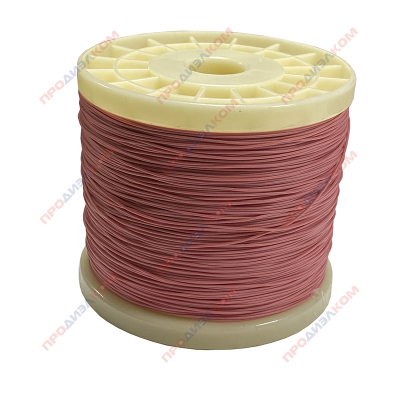 Провод силиконовый 30AWG 0,05 мм2 розовый 500 м 