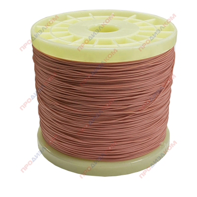 Провод силиконовый 30AWG 0,05 мм2 коричневый 500м 