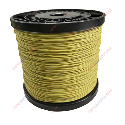 Провод силиконовый 28 AWG 0,08 мм2 желтый 500 метров 