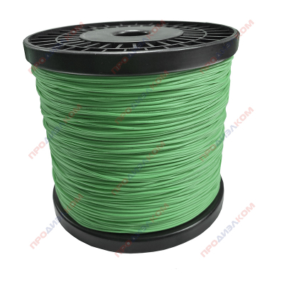 Провод силиконовый 28 AWG 0,08 мм2 зеленый 500 метров 