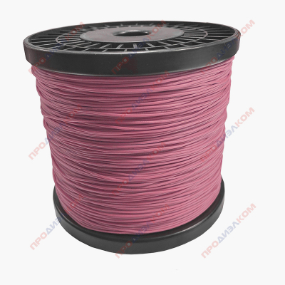 Провод силиконовый 28 AWG 0,08 мм2 розовый 500 метров 