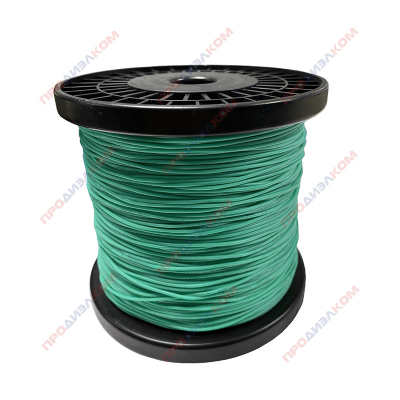 Провод гибкий силиконовый AWG 26 (0,12 мм2) зеленый 305 м