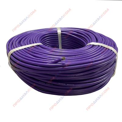 Провод гибкий медн. луж AWG 10 (5,27 мм кв) фиолетовый 100 м