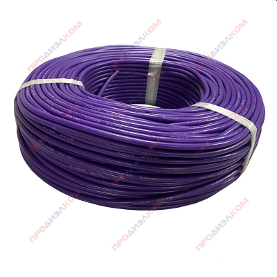 Провод гибкий медный луженый AWG 12 (4,0 мм кв.) фиолетовый 100 м