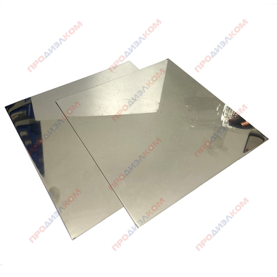 Сталь нержавеющая лист (зеркальная) AISI 304 0,4 х 250 х 250 мм