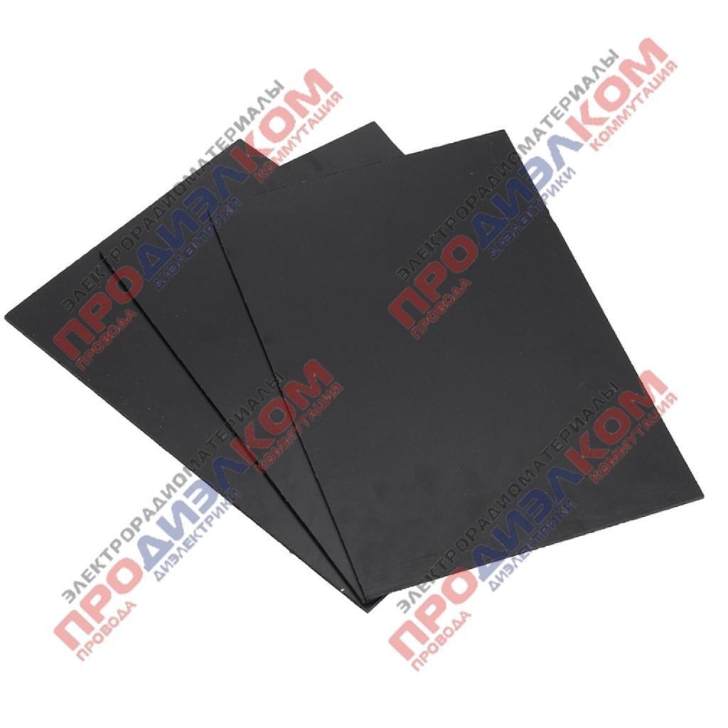 Пластик АБС черный 1 х 200 х 250 мм текстура «песок» Z01