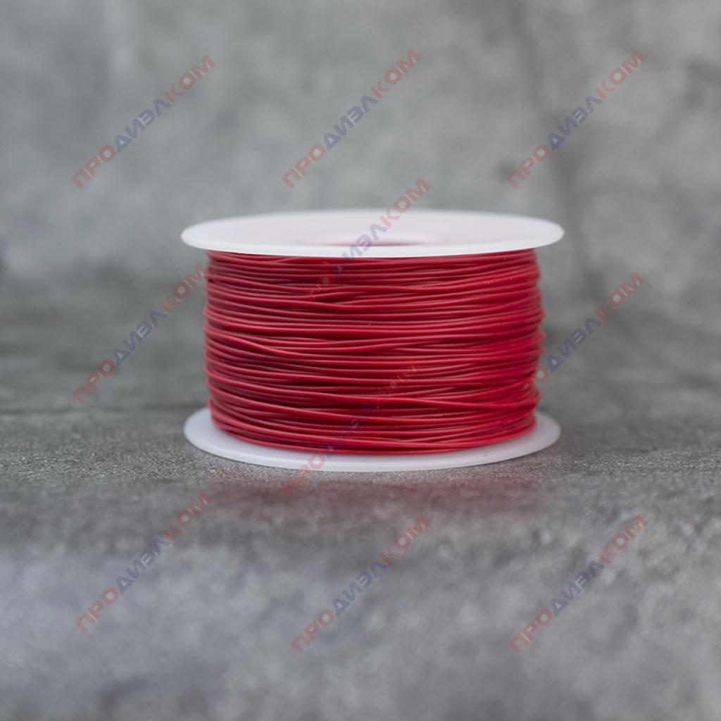 Провод силиконовый 30AWG 0,05 мм кв катушка 100 м (красный)