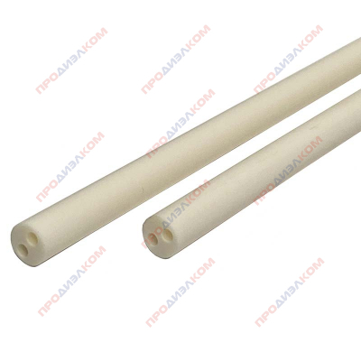Керамические трубки Al2O3 99% 2 х 300 мм (два отверстия  по 0,3 мм) ( Траб.1700С)