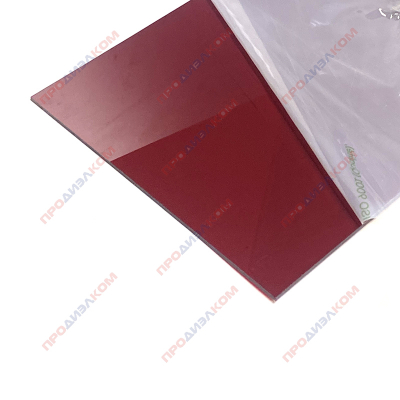 Оргстекло листовое Plexiglas GS Red 3C01 3 х 400 х 600 мм (вишневый)