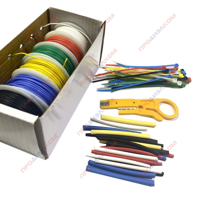 Набор силиконовых проводов 0,5 мм кв. 20AWG/6 м (6 цветов по 6 м)