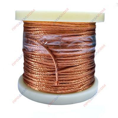 Провод обмоточный литцендрат Litz wire 49 х 0,2 мм 1 кг (68м) 1,54 мм2