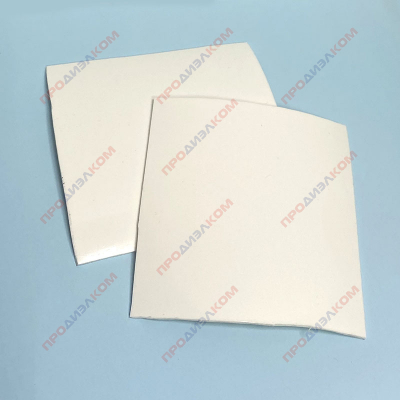 Лист силикона толщина 2 мм,  цена за  1 дм кв (100 х 100 мм) белый