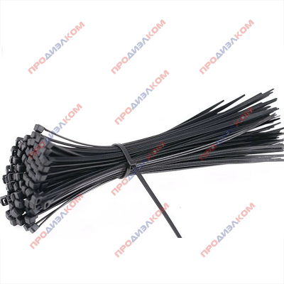 Стяжки кабельная REXANT 400 х 4,8 черные 100 шт