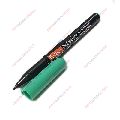 R-teck маркер для рисования печатных плат зеленый 2,0 мм