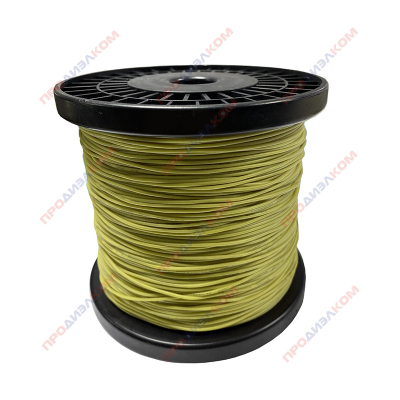 Провод гибкий силиконовый AWG 26 (0,12 мм2) желтый 305 м