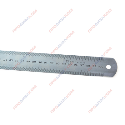 Линейка измерительная металлическая 1000 мм (b=40мм) ( ГОСТ 427-75)  с поверкой