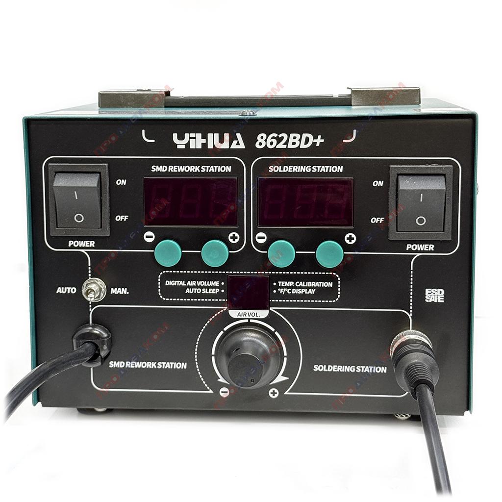 Многофункциональная паяльная станция с феном YIHUA-862BD+ SMD 720 Вт