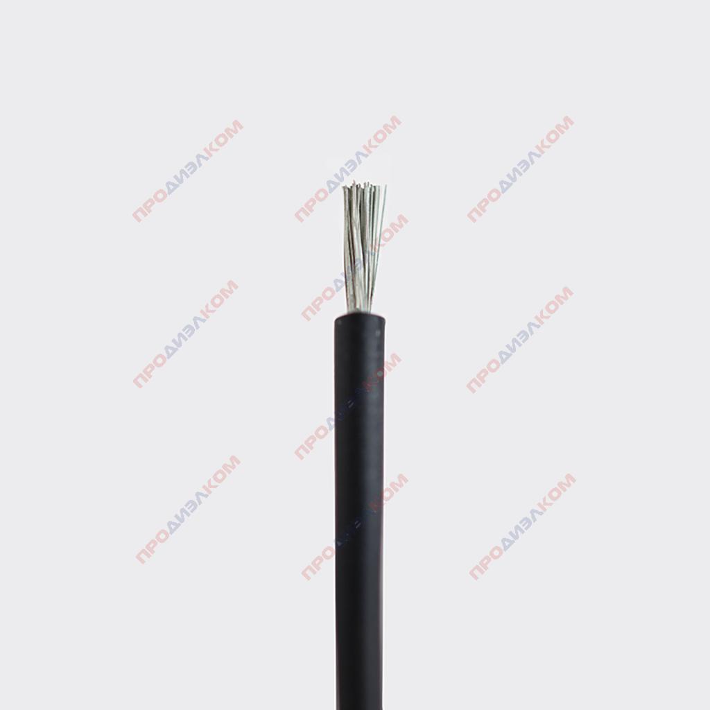 Провод гибкий силиконовый 24AWG 0,2 мм кв 10 м (черный)