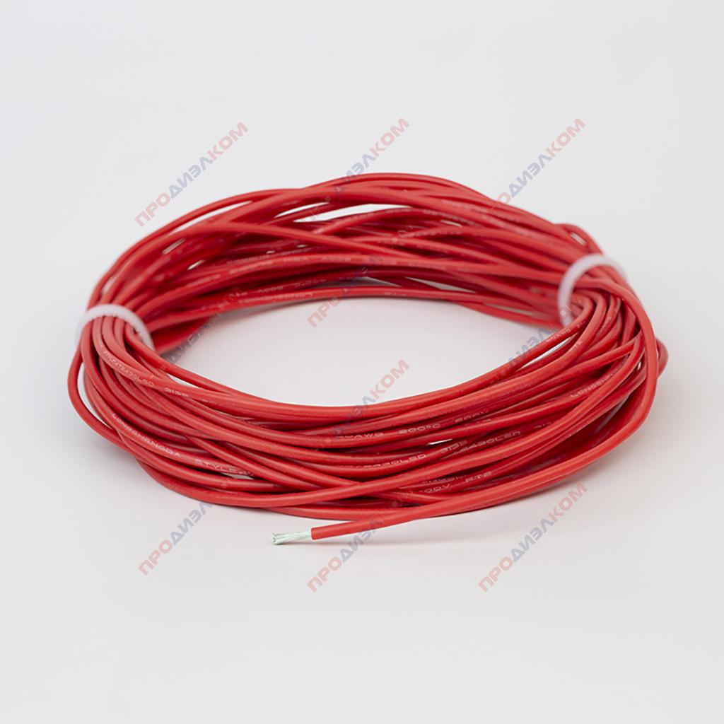 Провод силиконовый 22AWG 0,35 мм кв 10 м (красный)