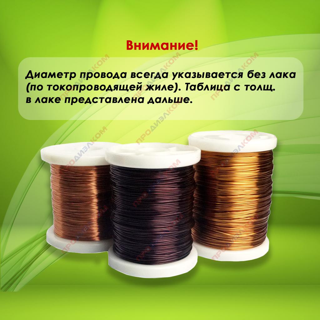 Обмоточный провод ПЭТВ-2 0,16 (2645 м) 500 г