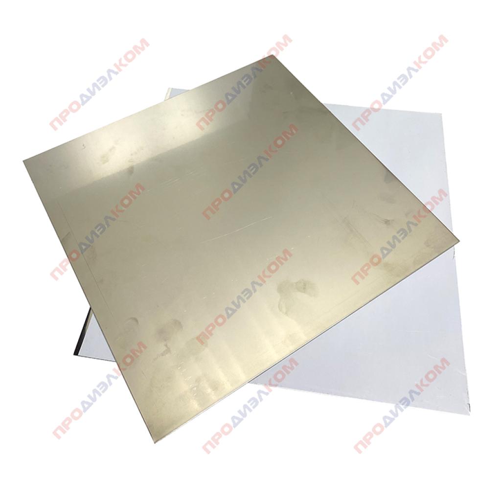 Сталь нержавеющая лист (зеркальная) AISI 304 0,4 х 250 х 250 мм