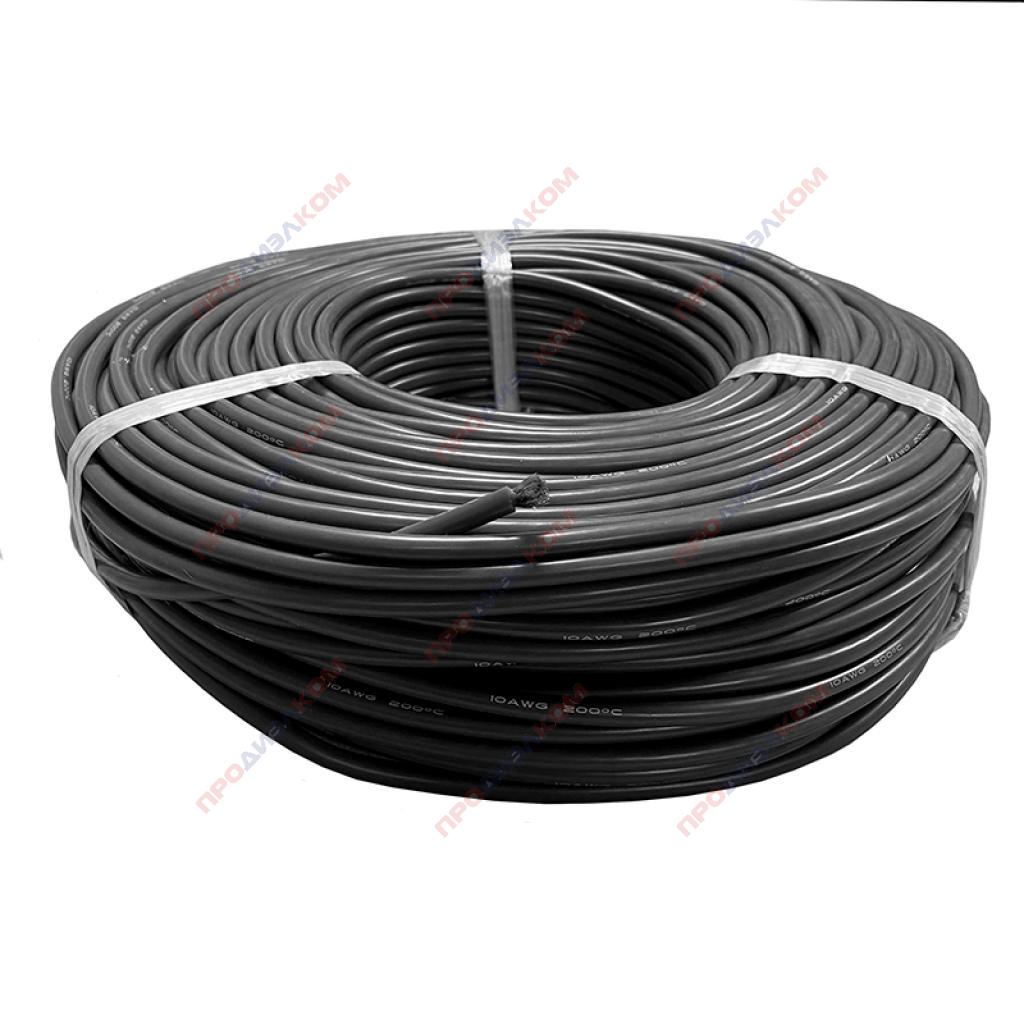 Провод силиконовый 13AWG 2,5 мм кв 100 м (черный)