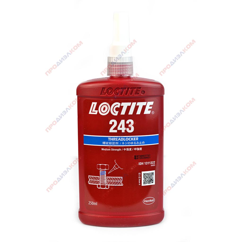 Фиксаторы резьбы средней прочности Loctite 243 250 ml