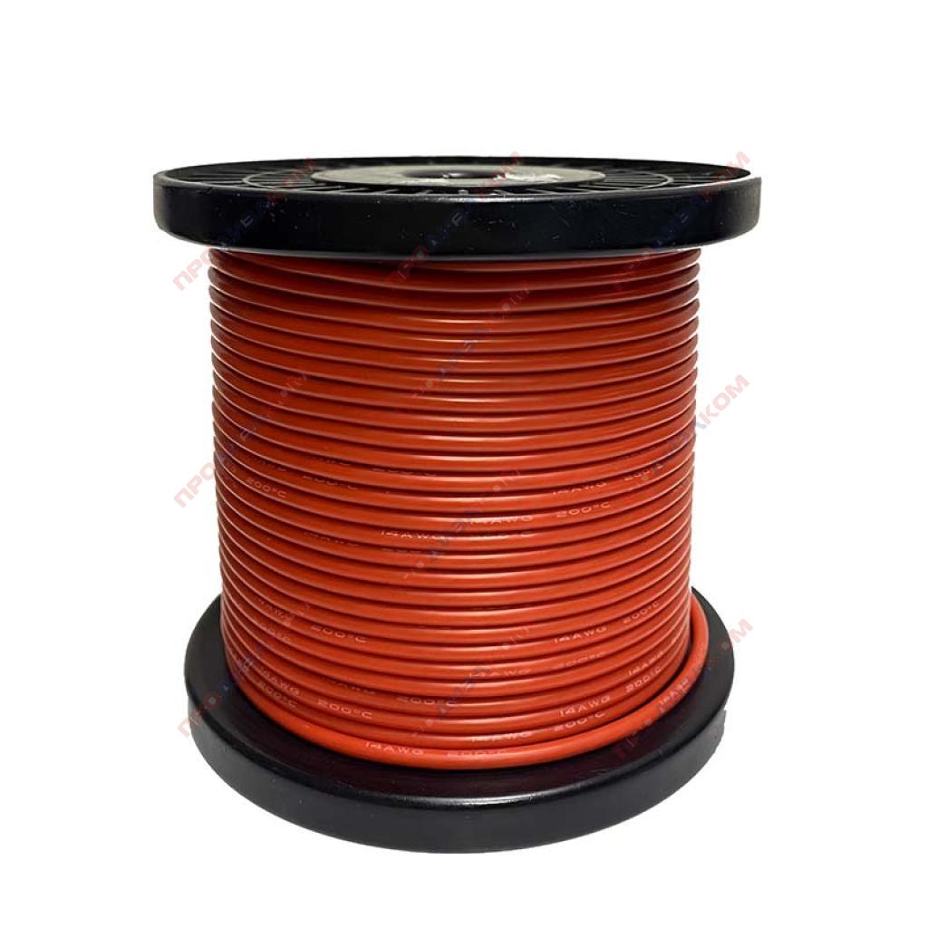 Провод силиконовый 4 AWG 21,0 мм кв 50 м (красный)