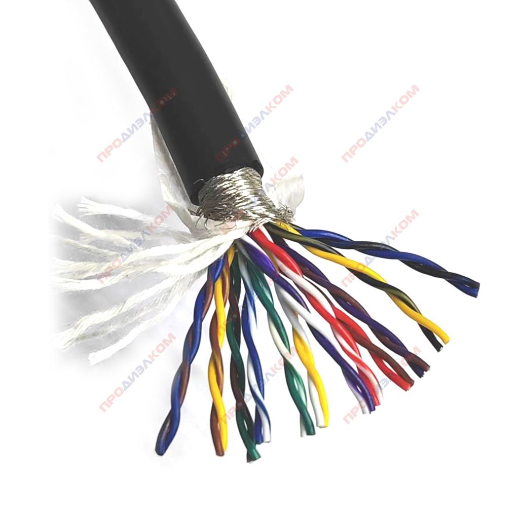 Кабель TRVSP 3*0,2мм² гибкий экранированный витая пара (100м)