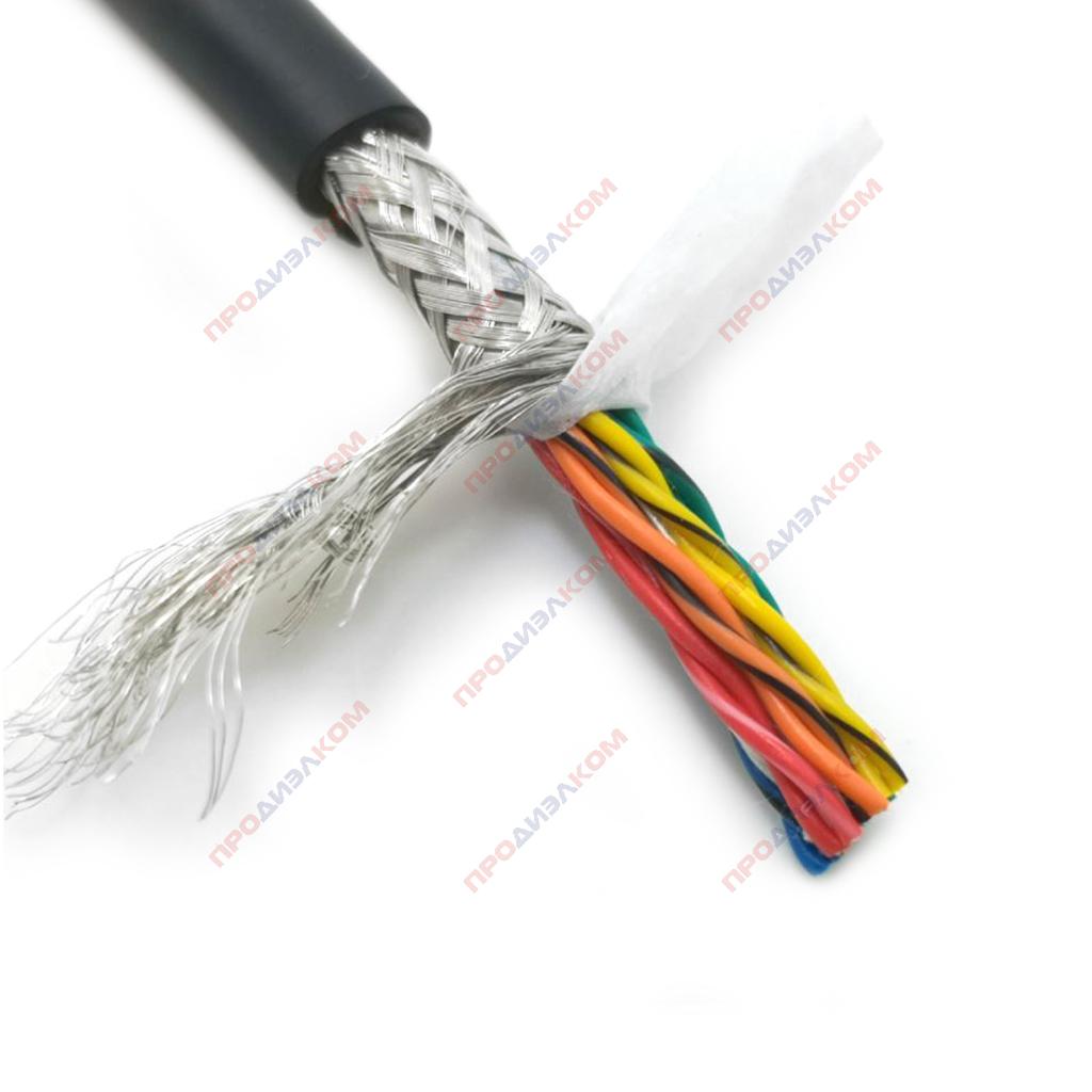 Кабель TRVSP 8*0,2мм² гибкий экранированный витая пара (100м)