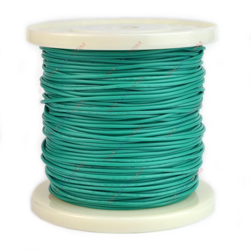 Провод силиконовый 17AWG 1,0 мм кв 100 м (зеленый)