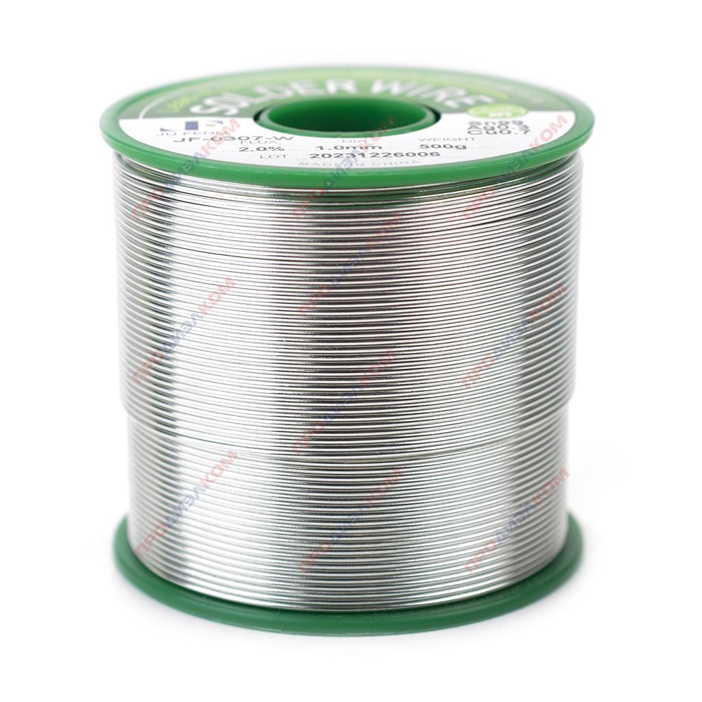 Пропой бессвинцовый 2,0 мм 500 г (Jufeng JF-0307-W Sn99/Ag0.3/Cu0.7) 