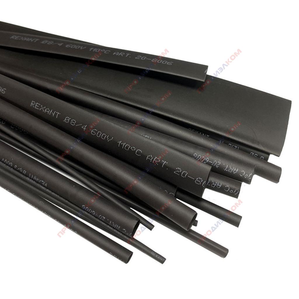 Трубка термоусадочная ТУТ нг черная 20,0/10,0 мм 1 м