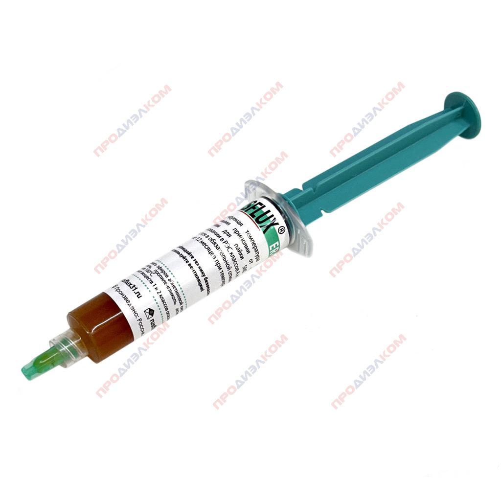 Флюс-гель безотмывочный Rusflux ER-700 PRO R0L1, 10 мл ТУ 20.59.56-001-04379746-2018