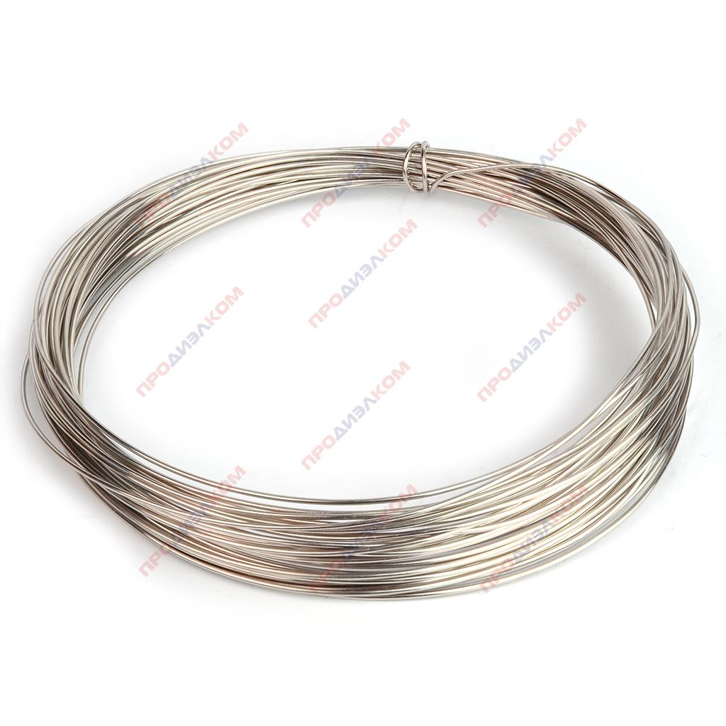 Мельхиор проволока твердая CuNi19 0,8 мм 10 м