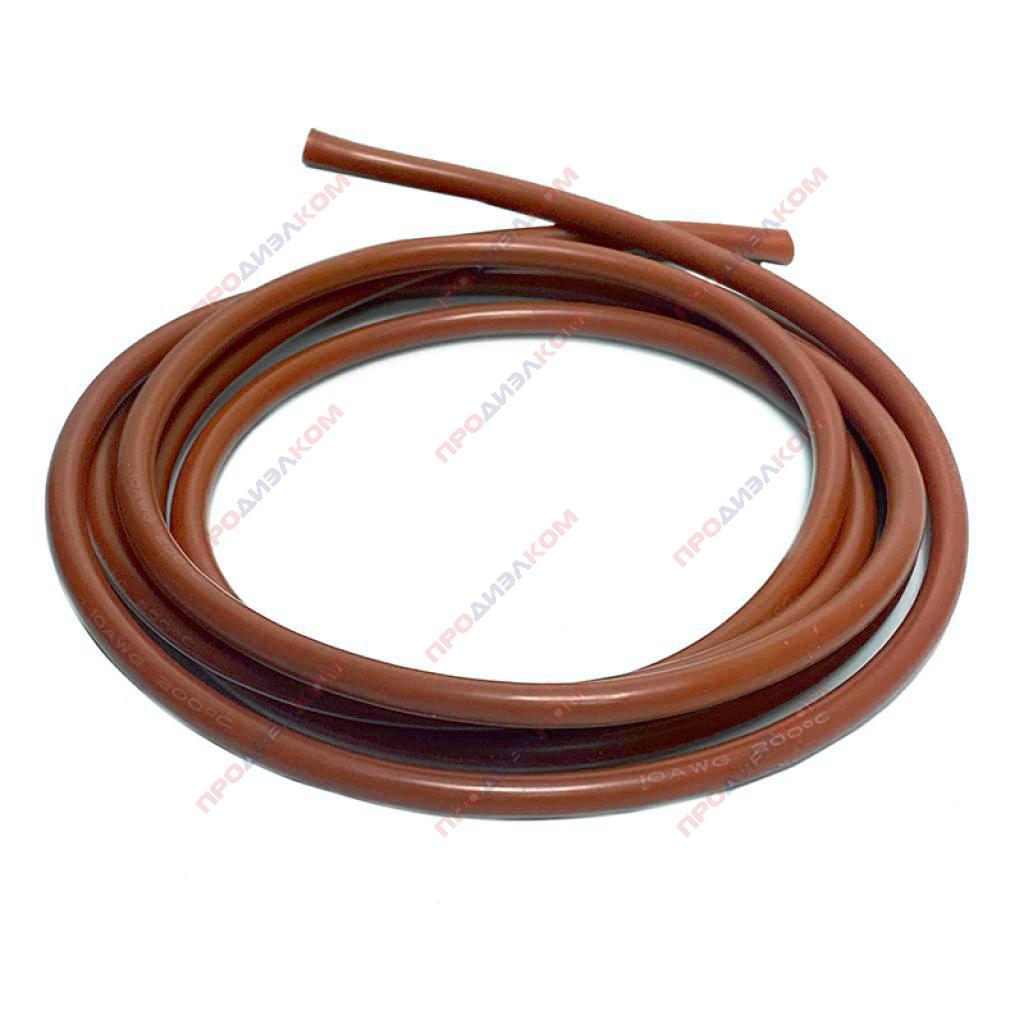 Провод гибкий медный луженый  AWG 14 (2,08 мм кв) коричневый 1 м