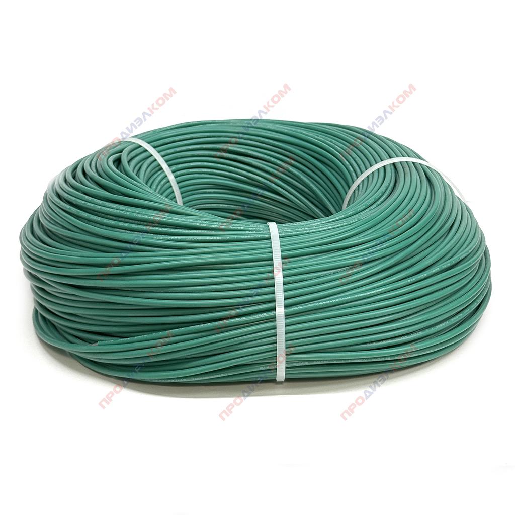 Провод гибкий медный луженый  AWG 14 (2,08 мм кв) зеленый 200 м