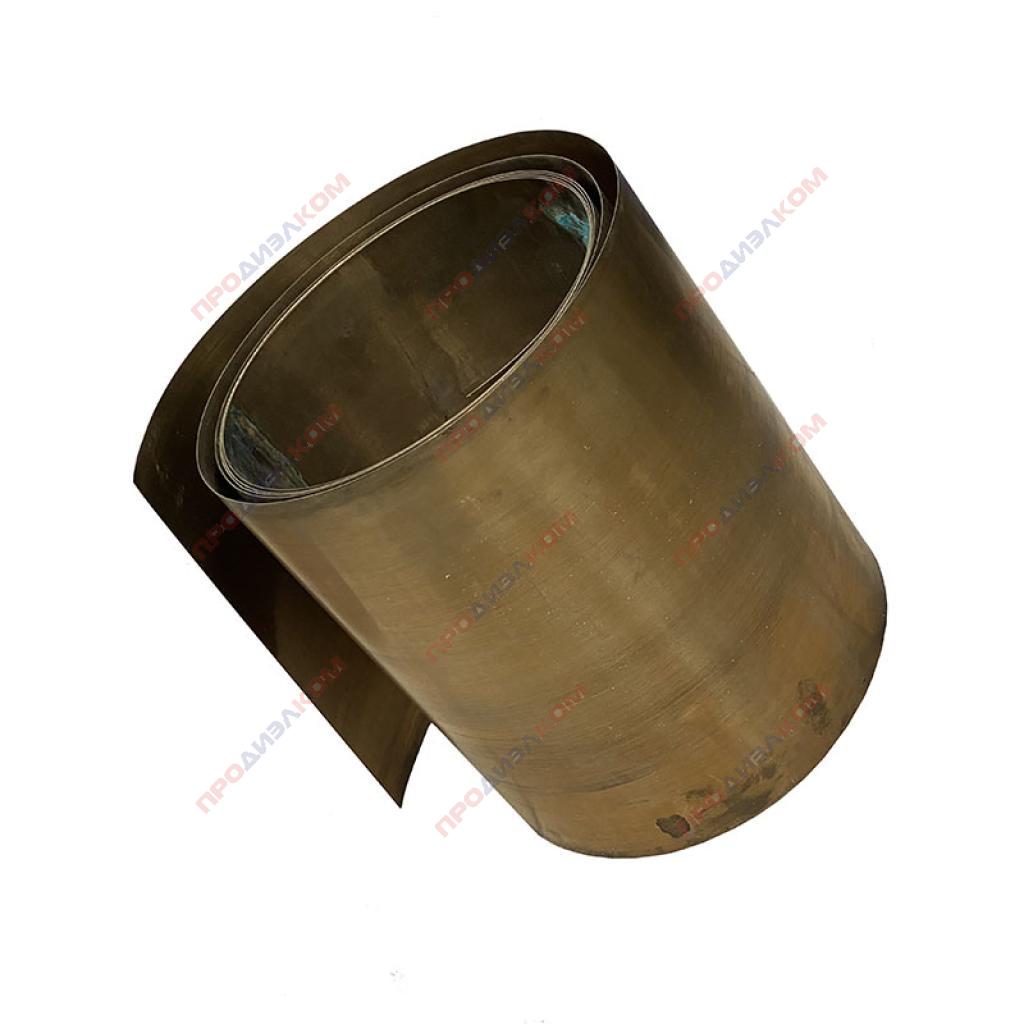 Бронзовая лента (БрКМц3-1) 0,2 х 300 мм 1 м (ГОСТ 4748-92)