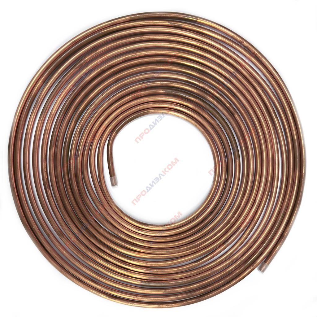 Медная трубка SGS (медь 99.98%) 10 х 12 мм 12 м/рул